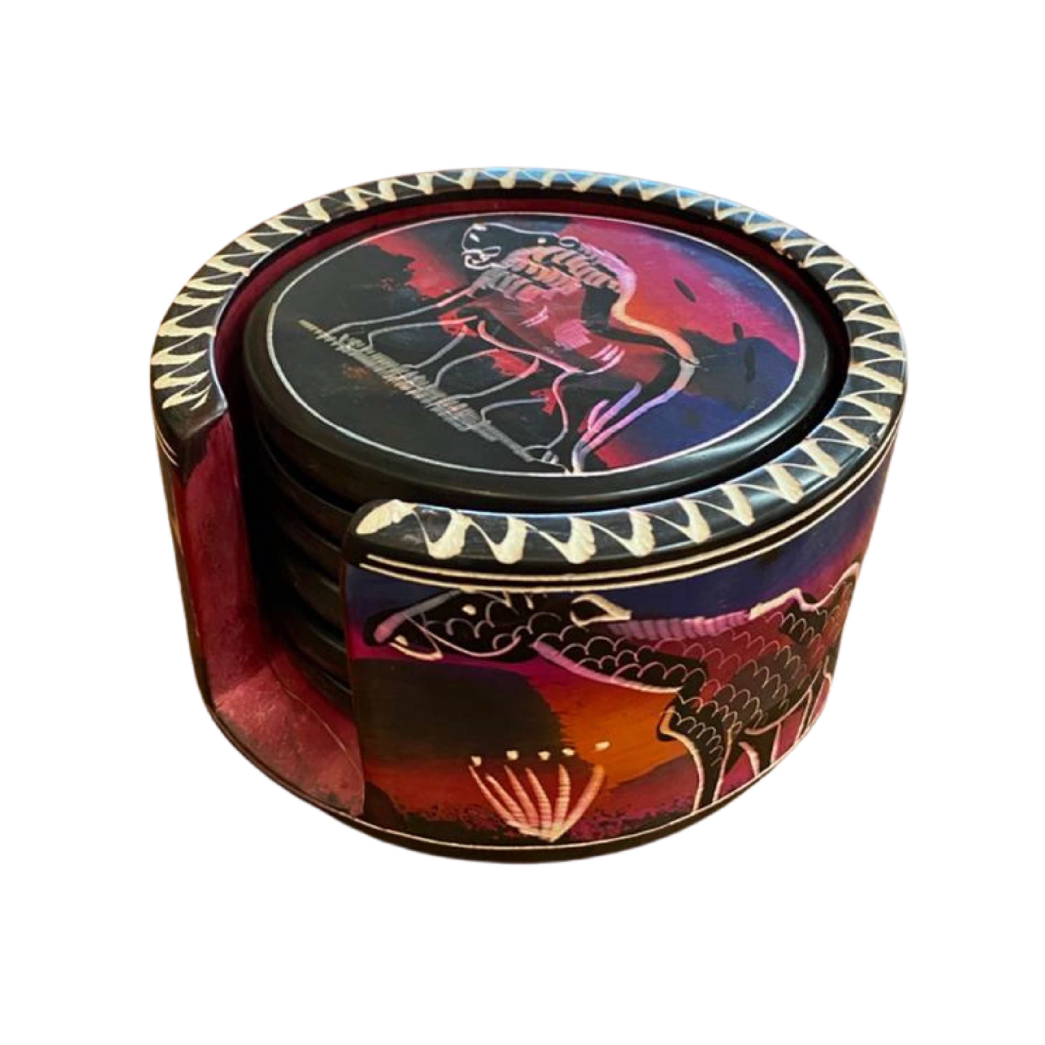 Medium Colourful Soapstone Coasters