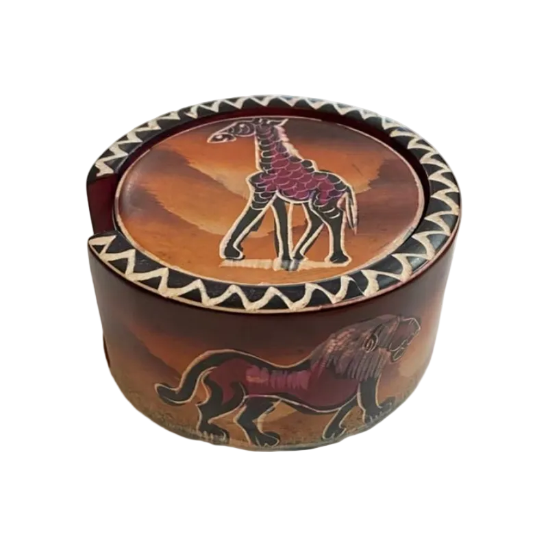 Medium Colourful Soapstone Coasters