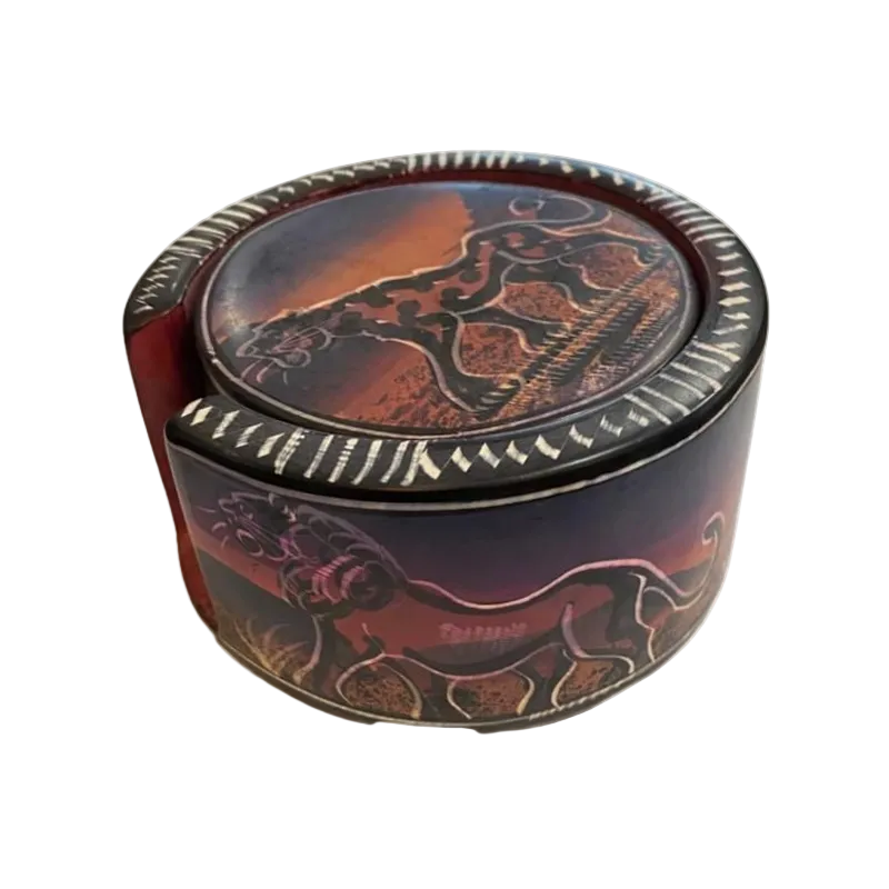 Medium Colourful Soapstone Coasters