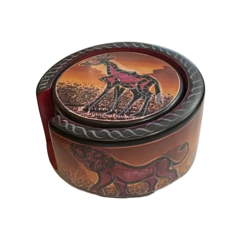 Medium Colourful Soapstone Coasters