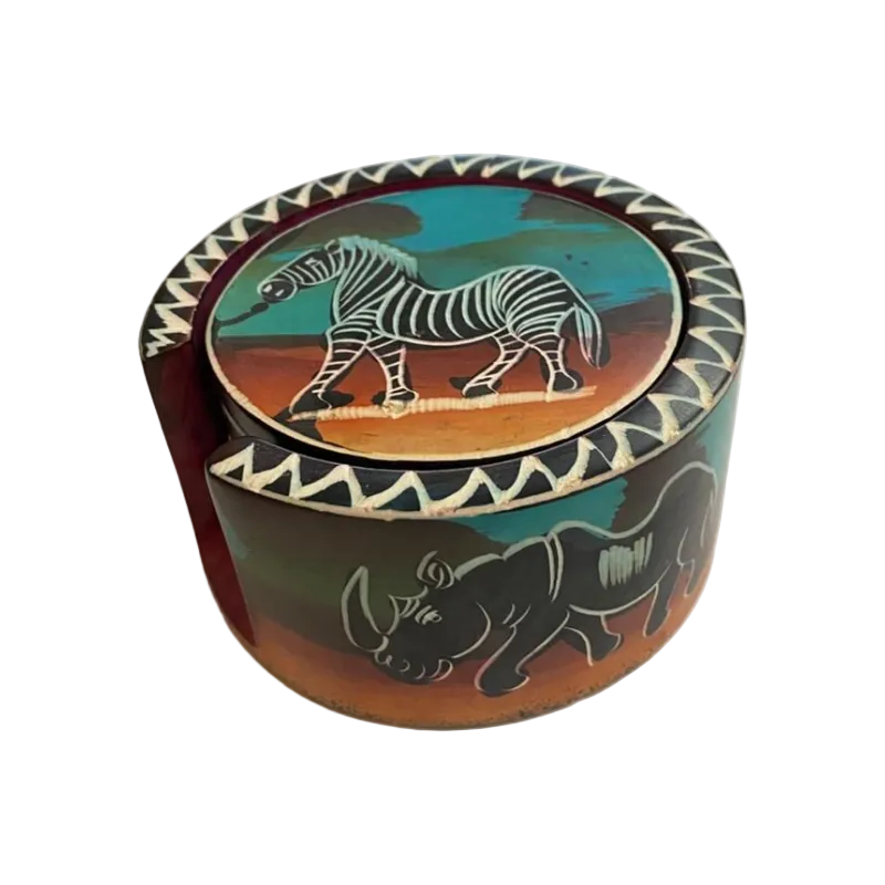 Medium Colourful Soapstone Coasters