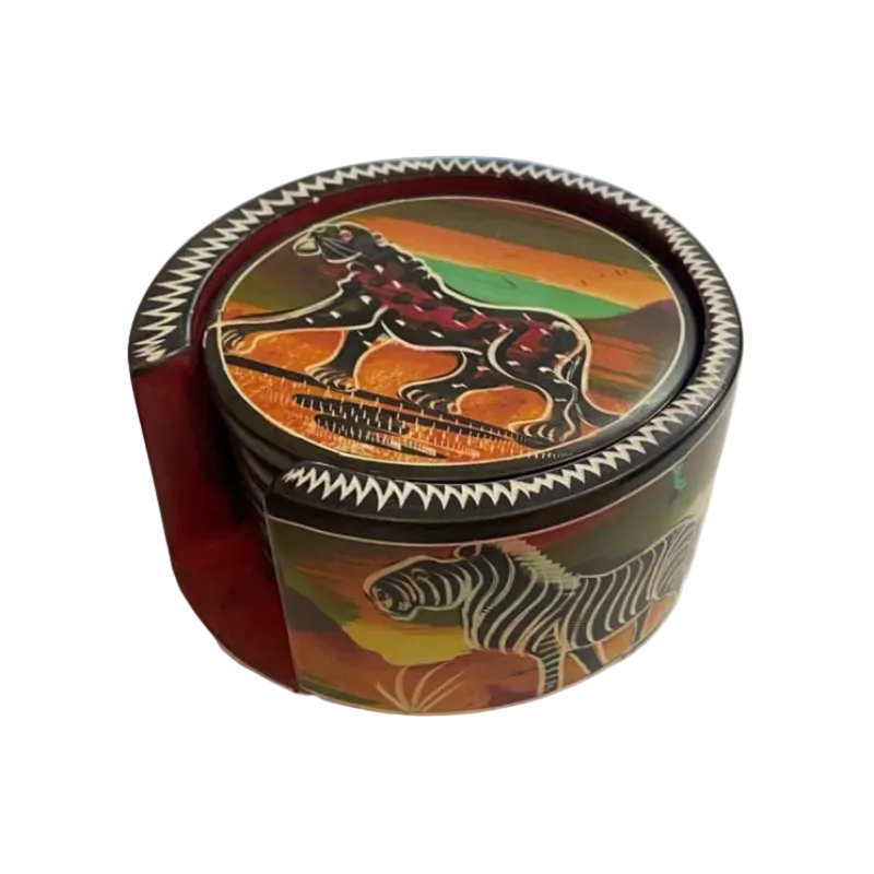 Medium Colourful Soapstone Coasters