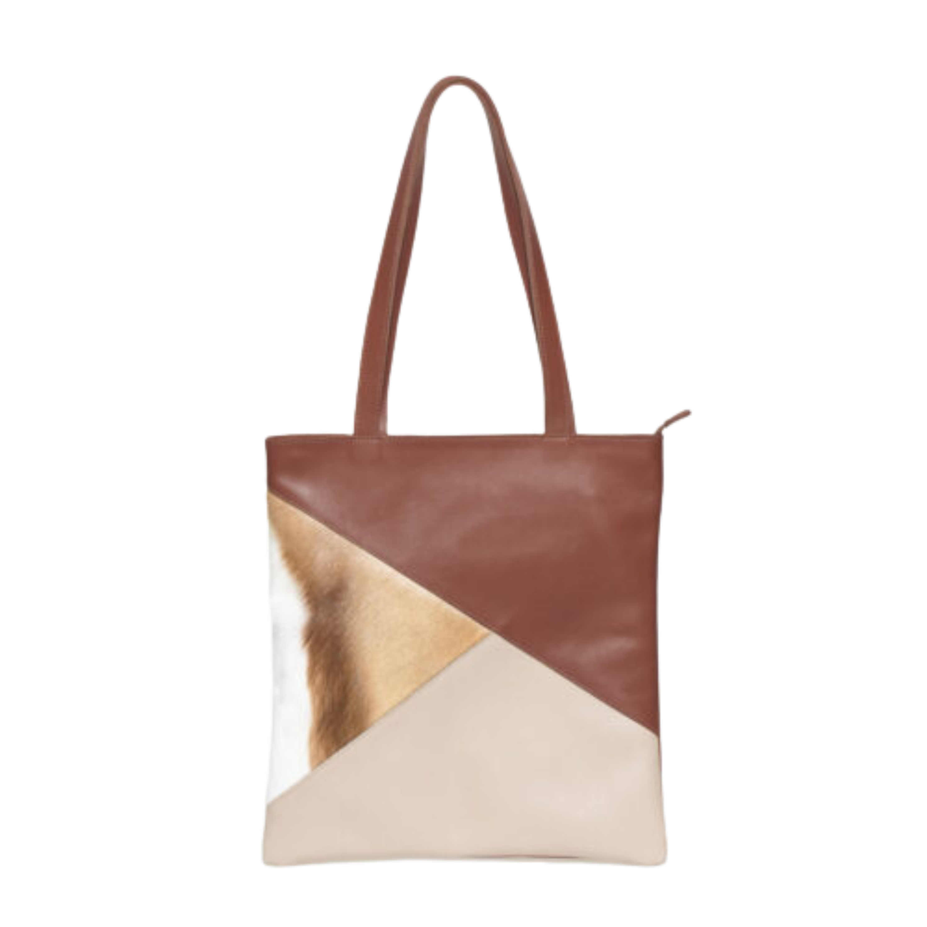 Springbok Leather 3 Tone Shopper Handbag