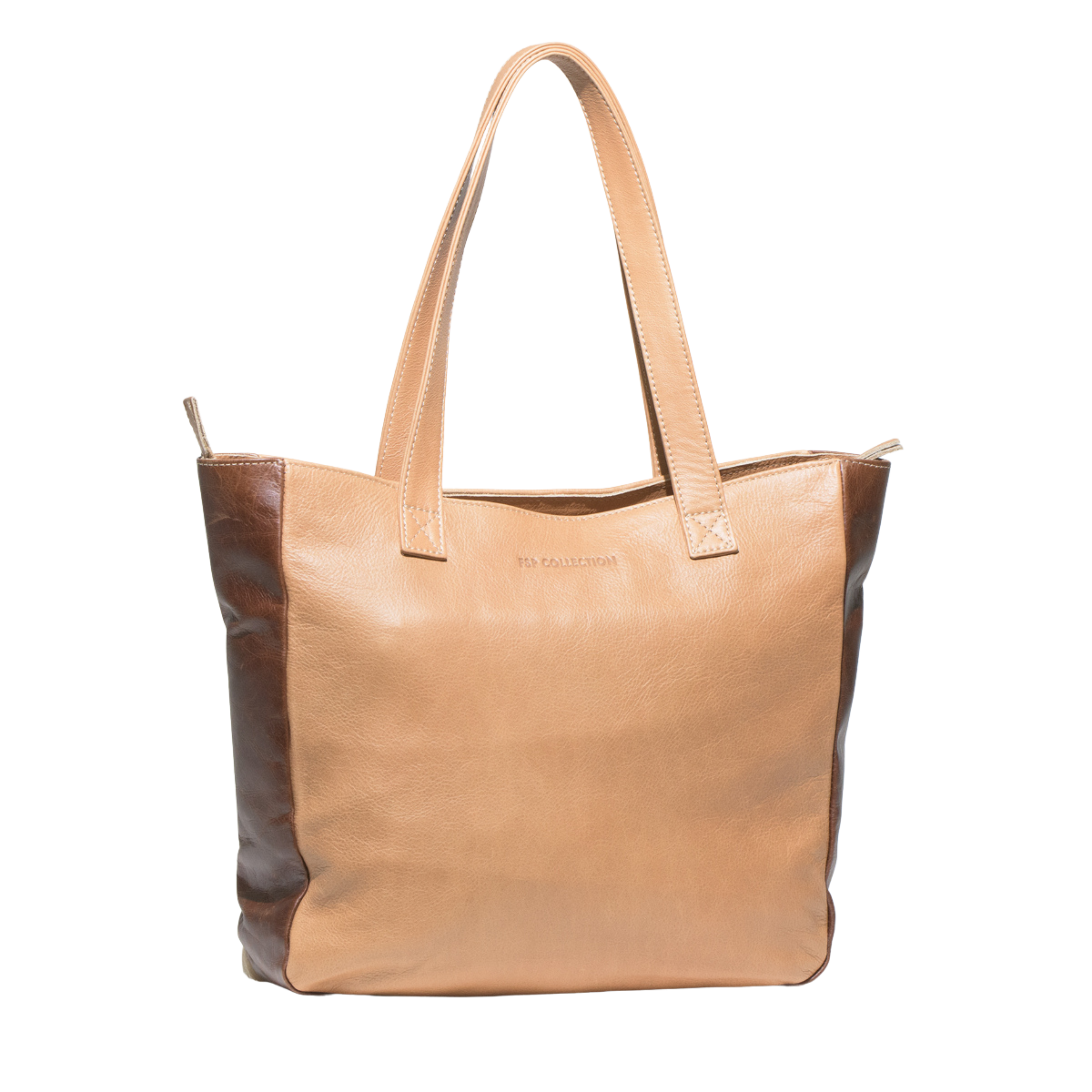 Springbok Leather Tan Tote Handbag - Charlene