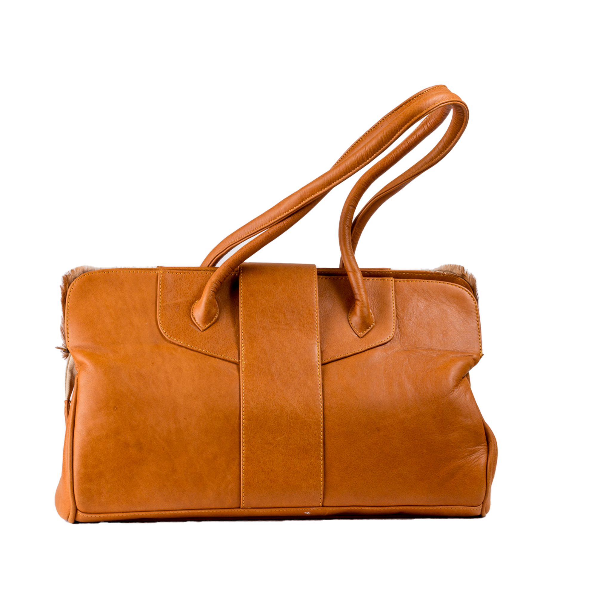 Tan Springbok Leather Handbag