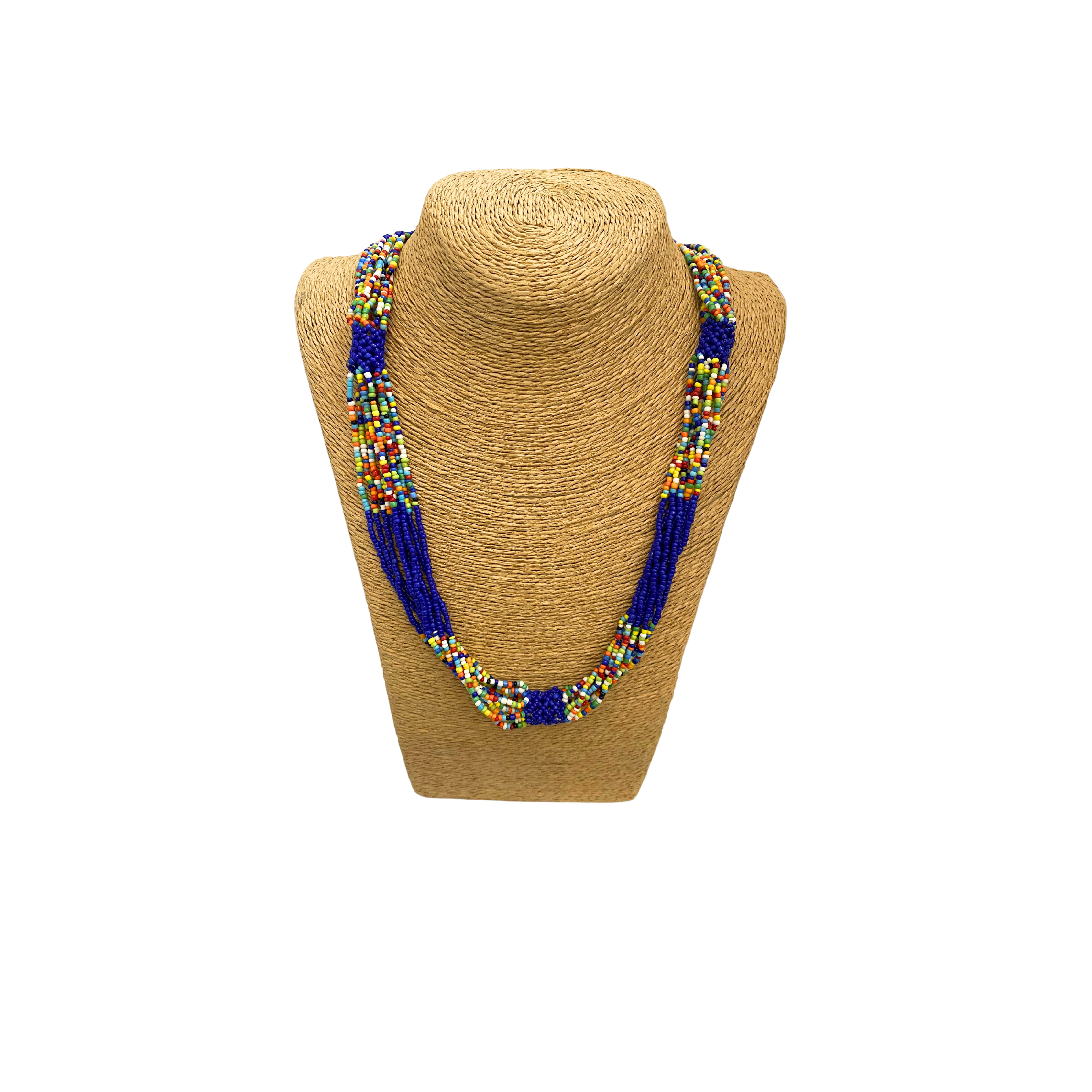 Traditional Zulu Hand Beaded Necklace (Colourful)