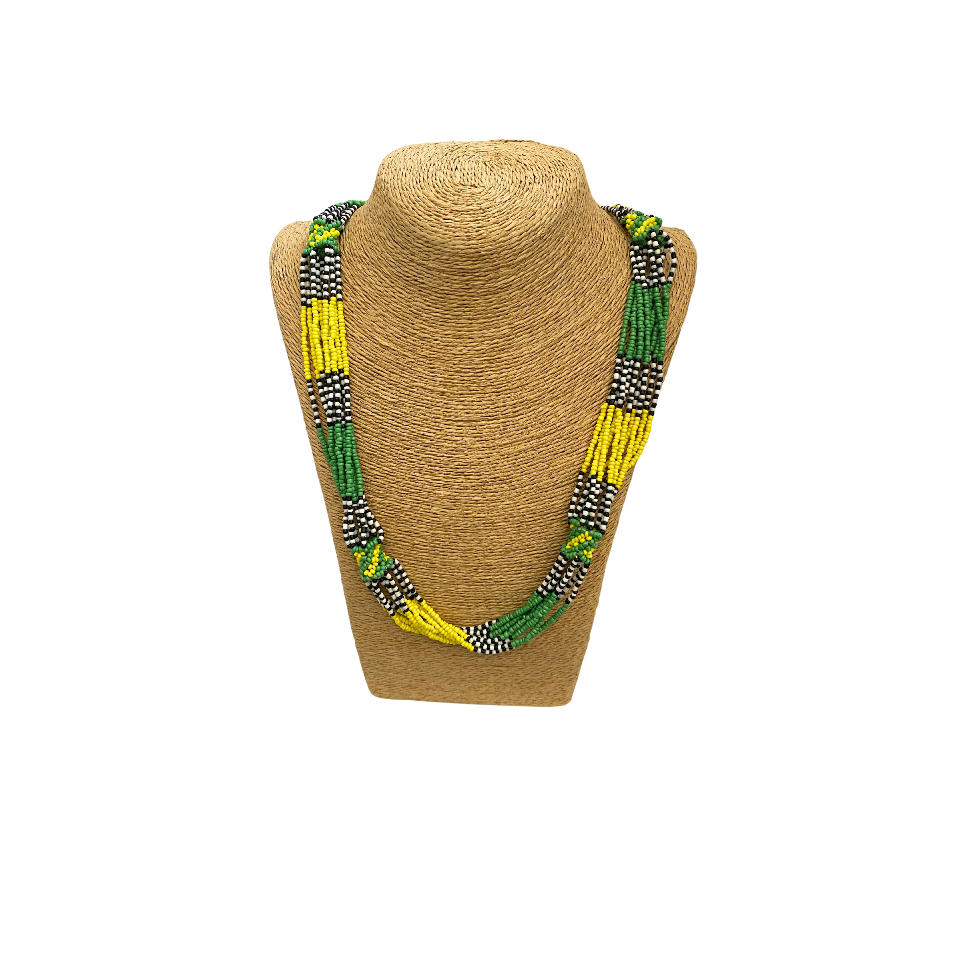 Traditional Zulu Hand Beaded Necklace (Colourful)