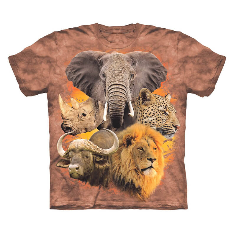 Big 5 Animals Todlers Dyed T-Shirt - Camel