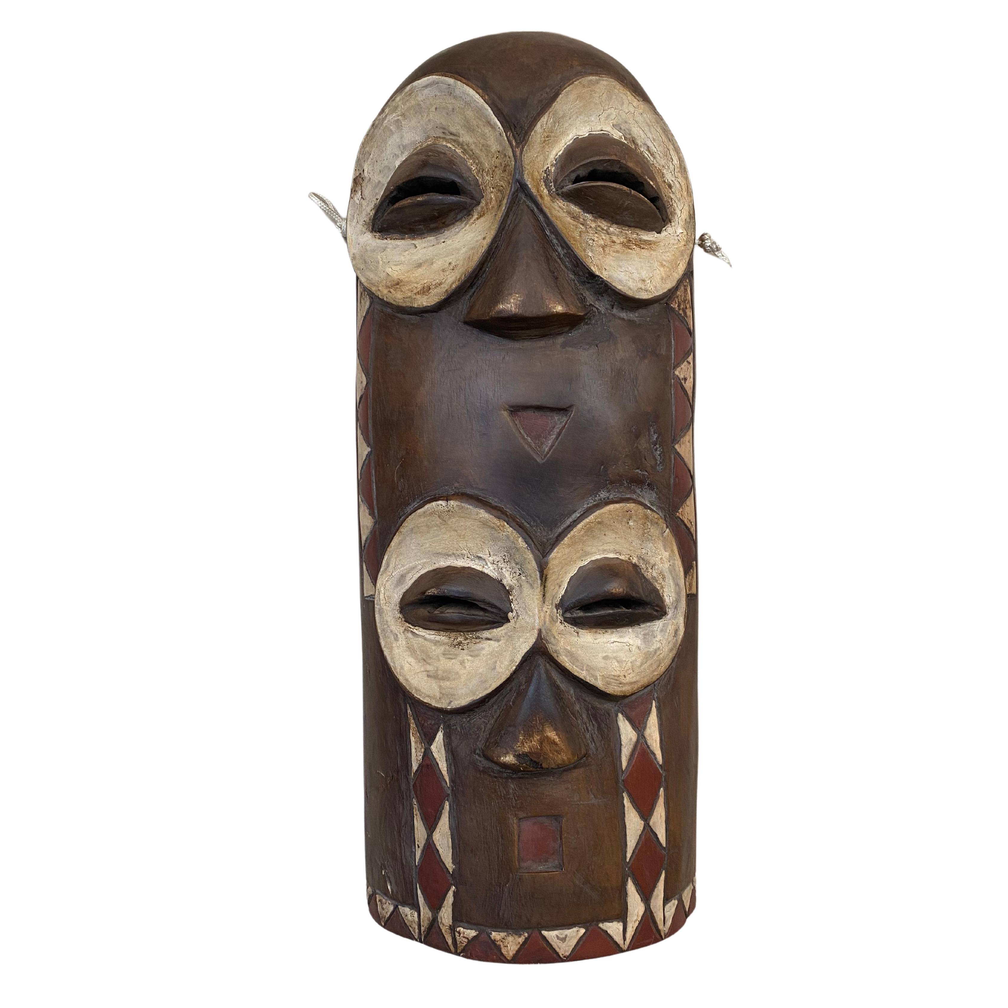 Lengola Two Faces Tiki Mask