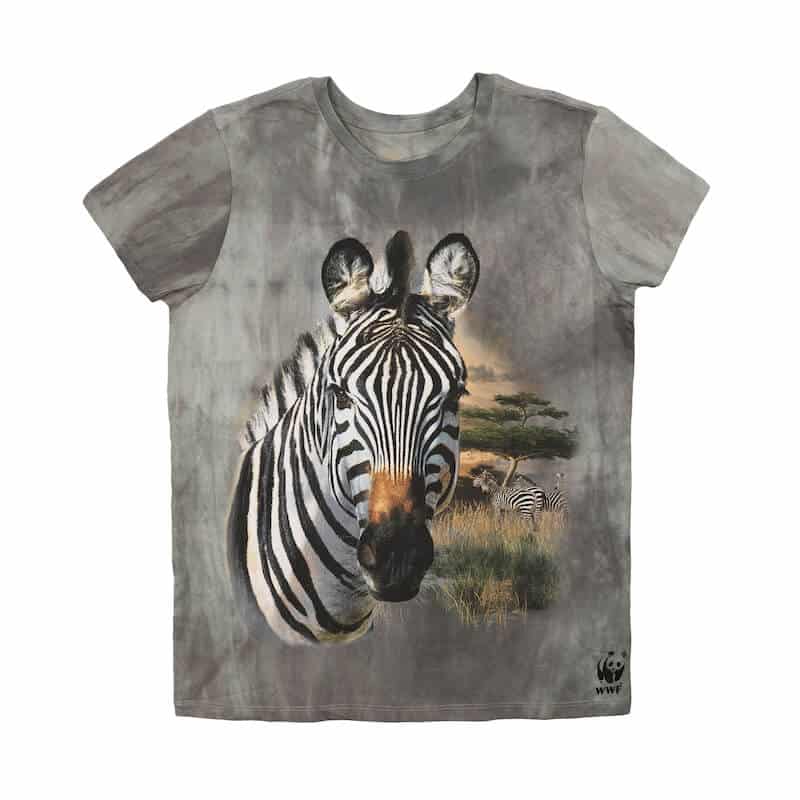 Ladies Zebra Dyed Unisex T-Shirt - Grey