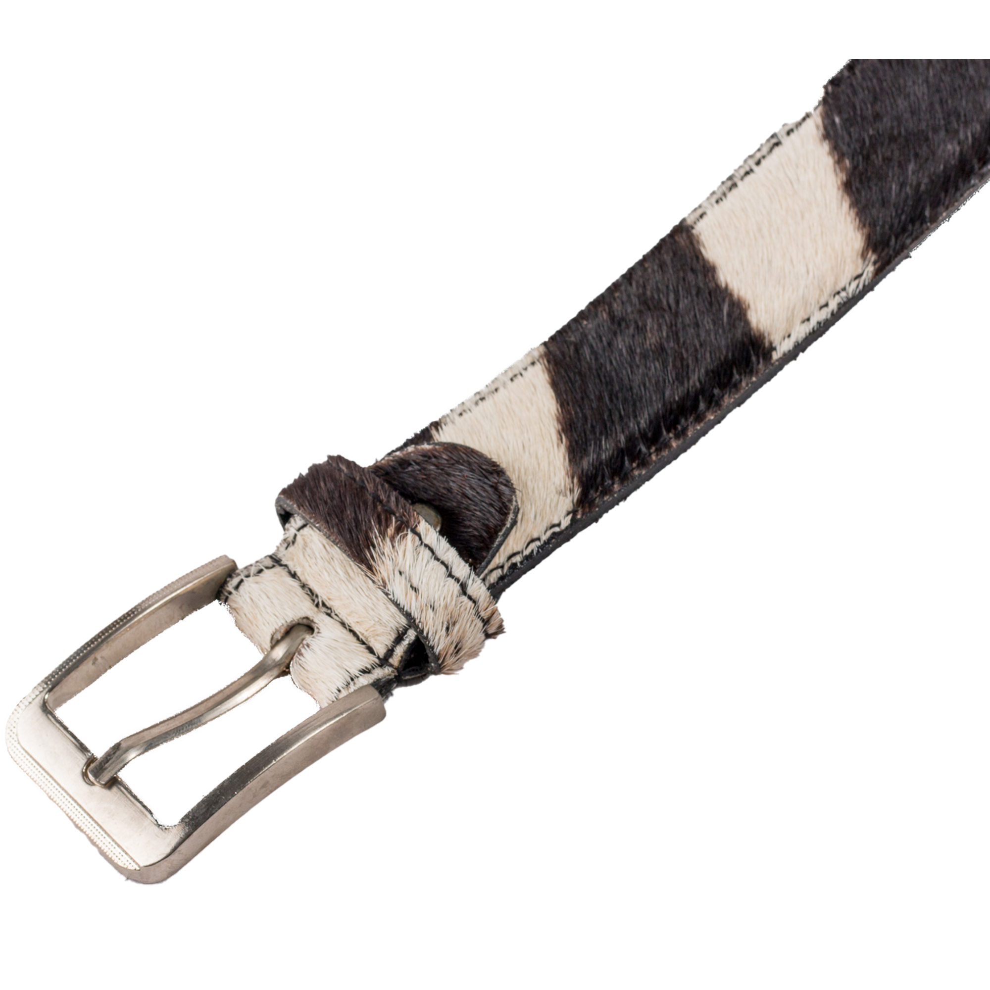 Genuine Leather Zebra Belt