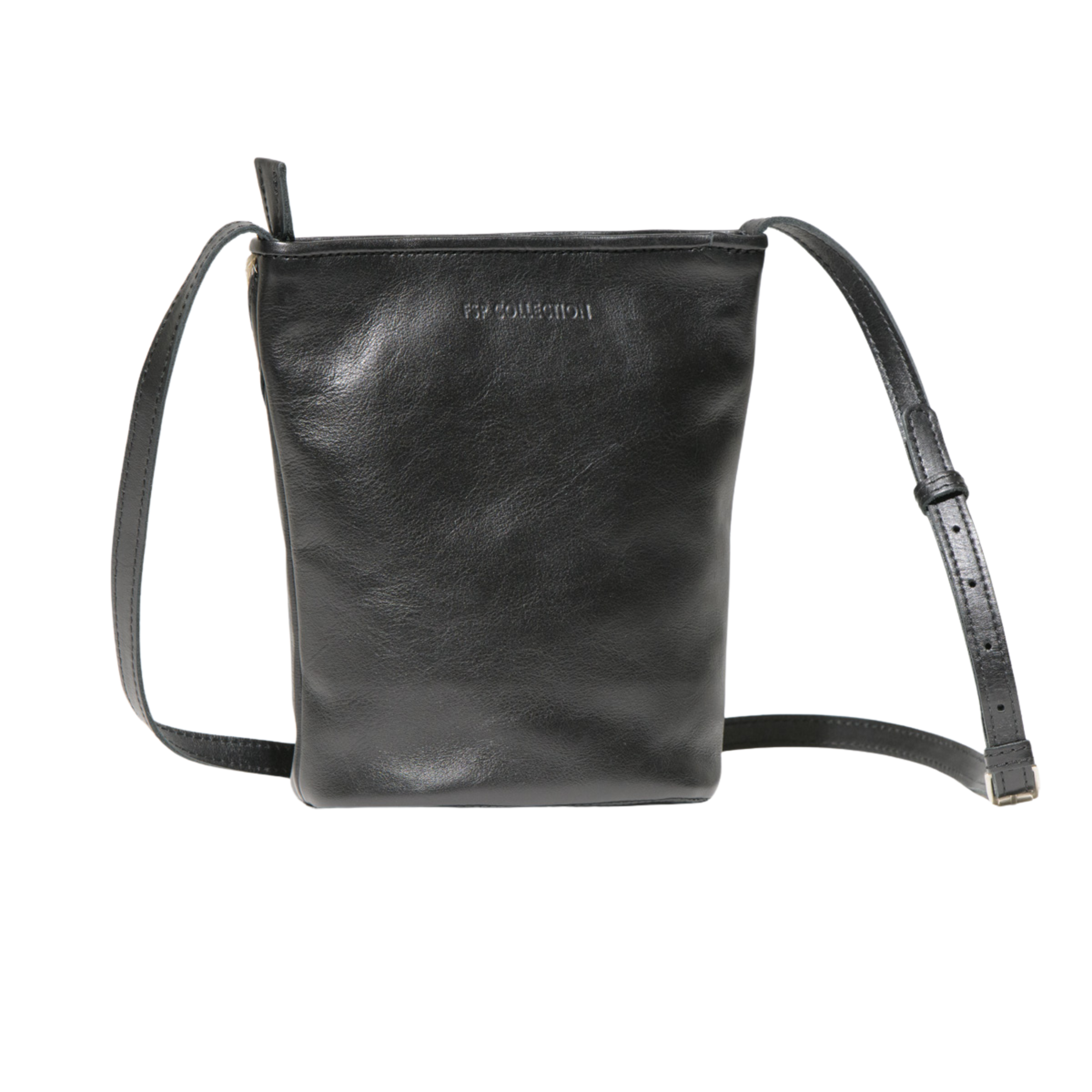 Zebra Leather Tan Bucket Crossbody - LuLu