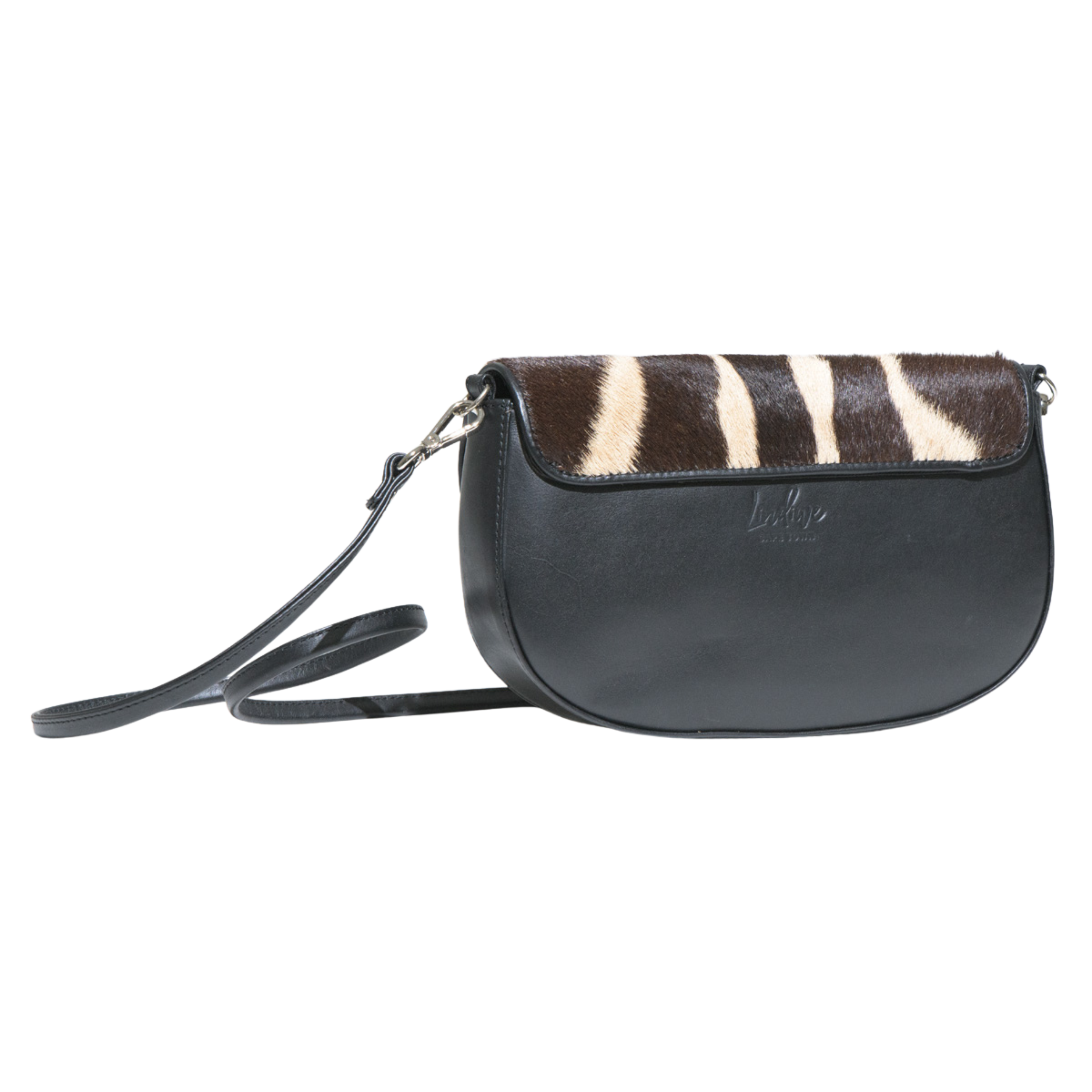 Zebra Skin Leather Shoulder Handbag - Codi
