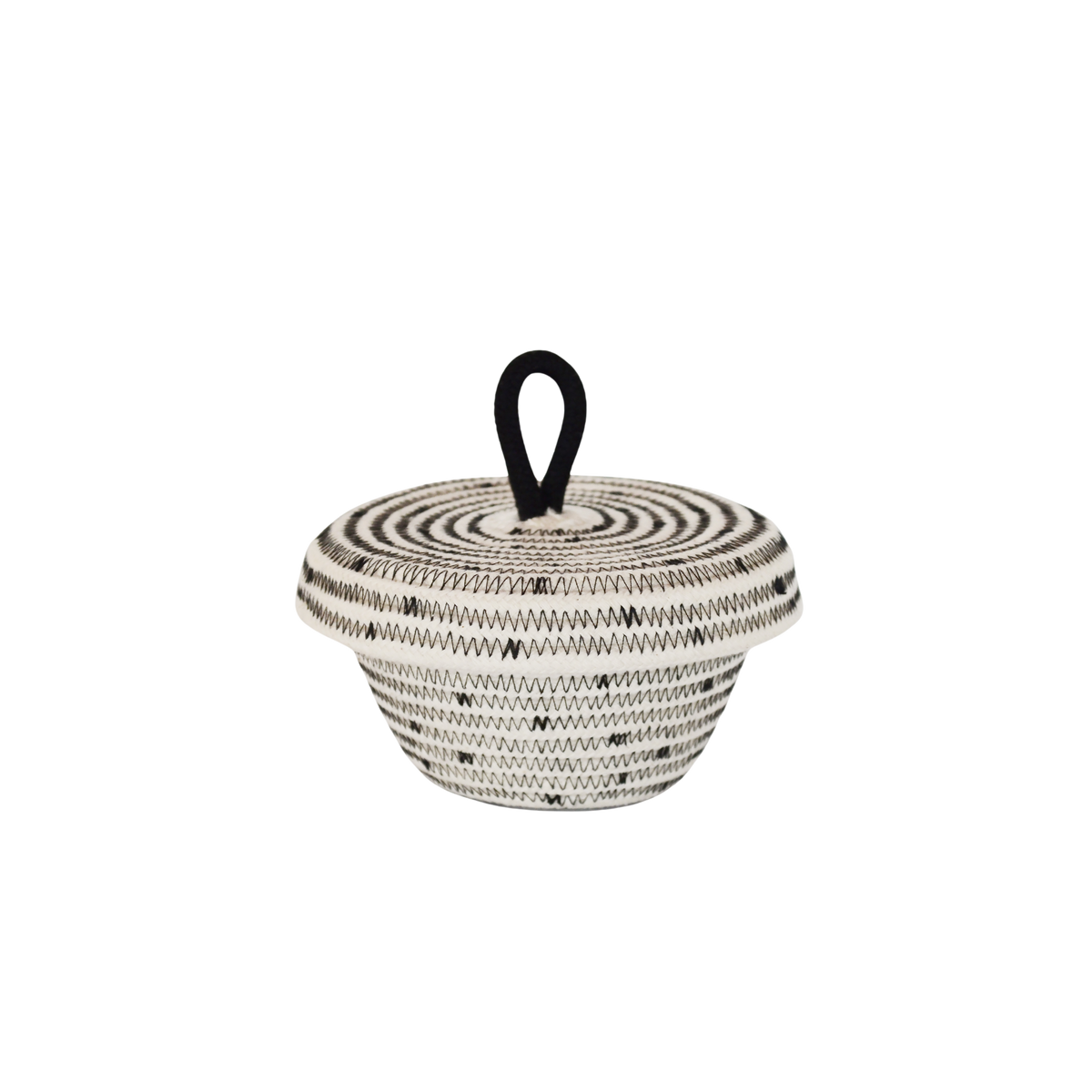 Cotton Woven Petite Lidded Basket (XS)