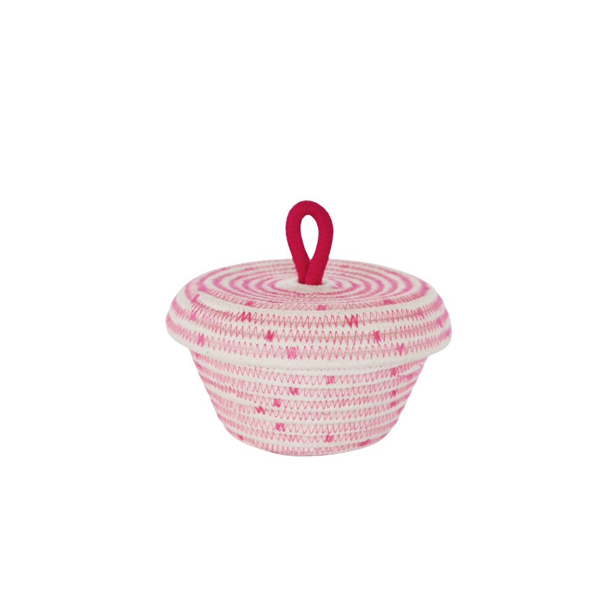 Cotton Woven Petite Lidded Basket (XS)