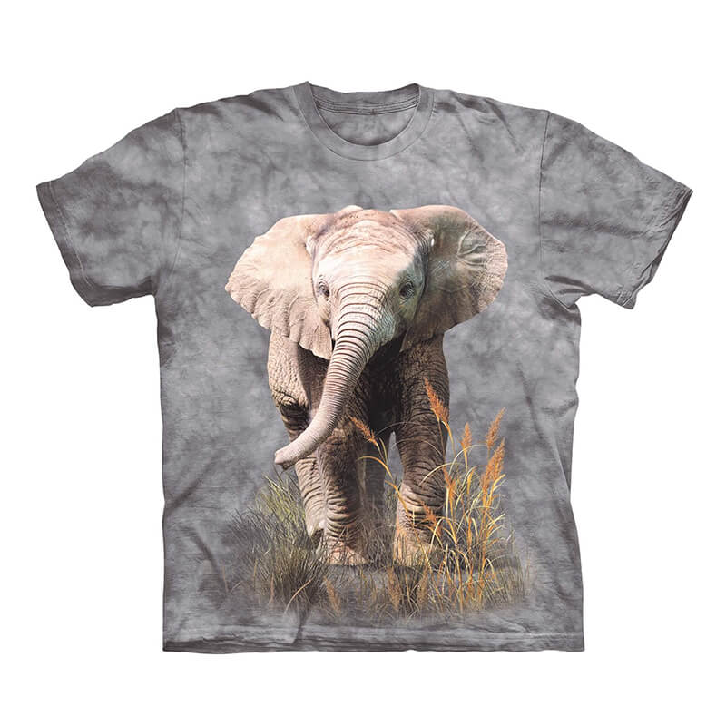 Baby Elephant Todlers Dyed T-Shirt - Khaki