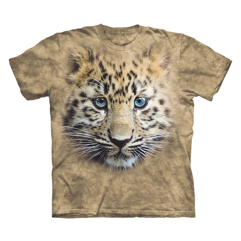 Baby Leopard Todlers Dyed T-Shirt - Sand